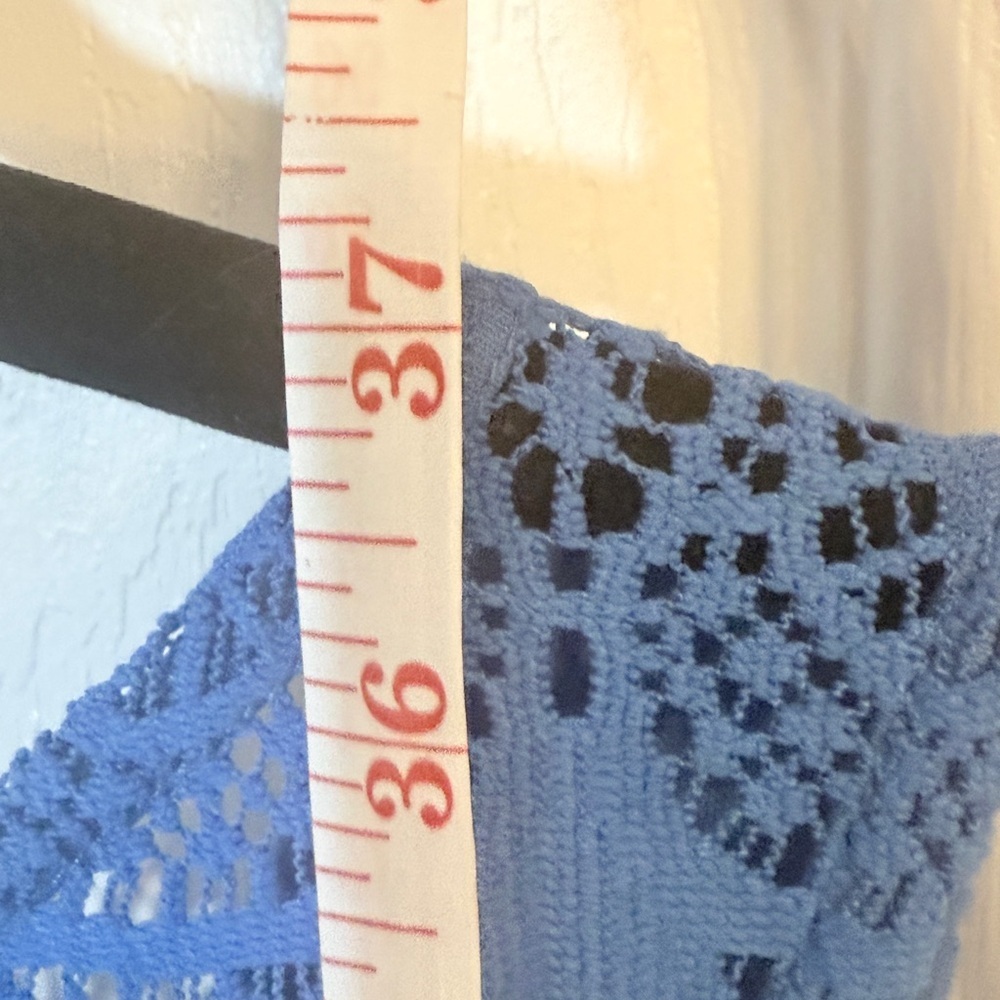 Charlotte Russe Blue Lace Midi Dress Sz XS. AB - Picture 6 of 6